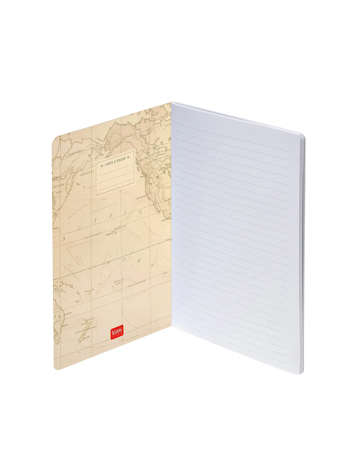 LEGAMI | Liniertes Notizbuch - Large - B5-Format Travel | 